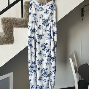 Abercrombie & Fitch Blue Floral Maxi Dress